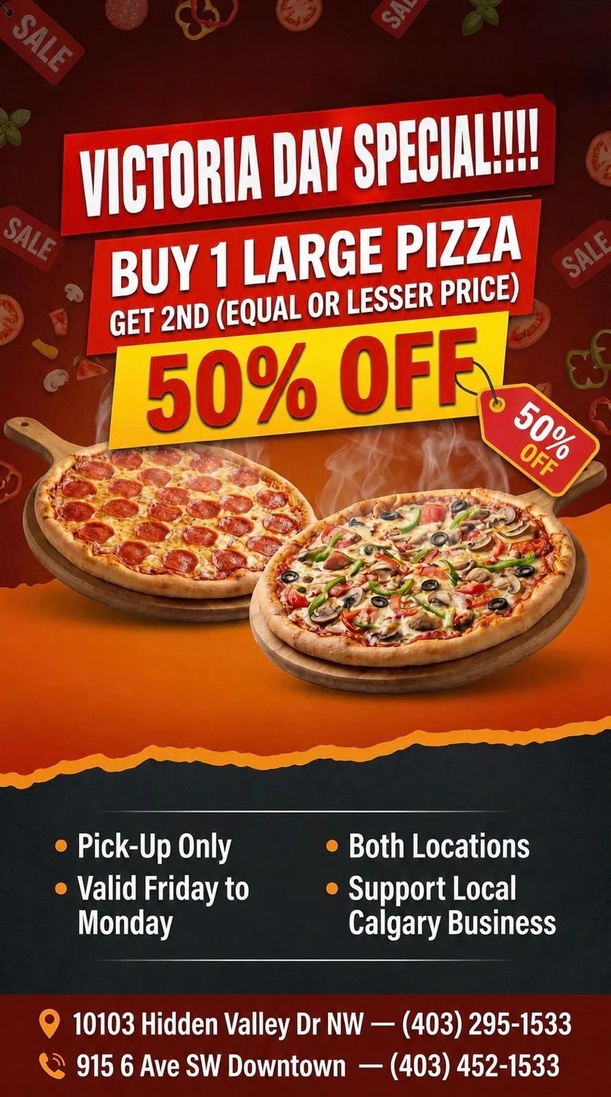 Lava Pizza YYC — halal Indian fusion pizza in Calgary