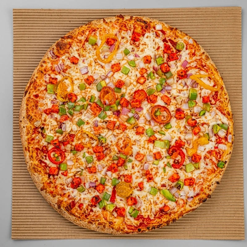 Tandoori paneer pizza, Lava Pizza YYC's most popular Indian fusion pizza in Calgary