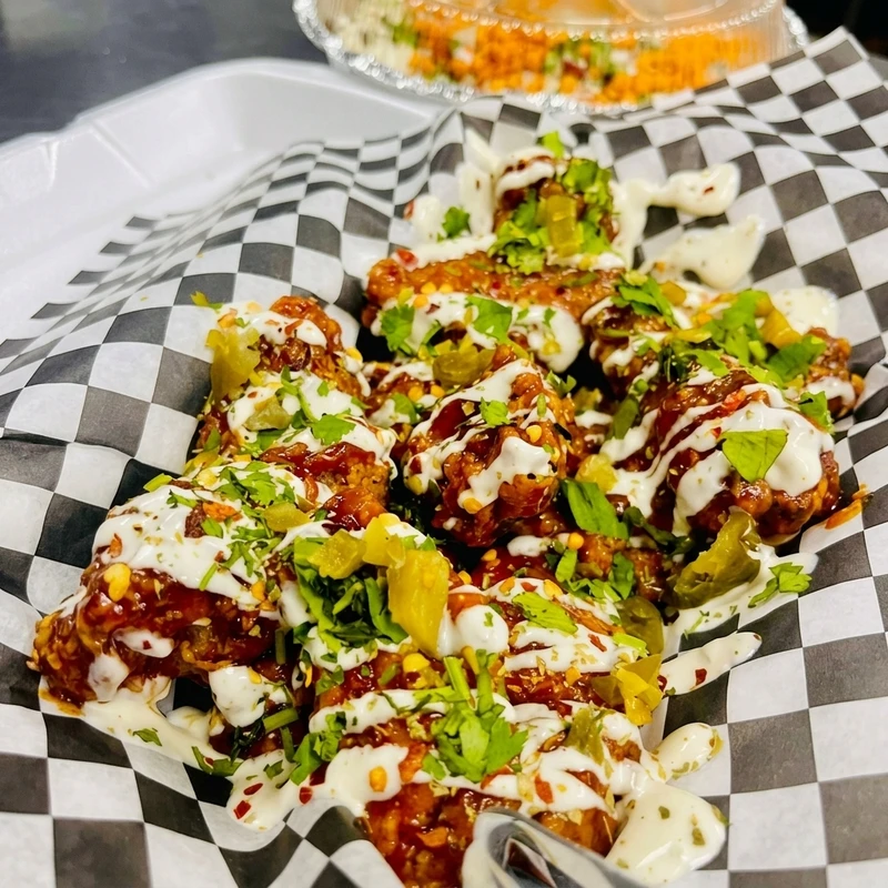 Crispy chicken wings served fresh at Lava Pizza YYC Corner Meadows