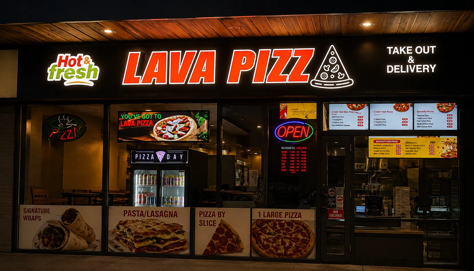 Lava Pizza YYC Beltline — halal pizza delivery in downtown Calgary