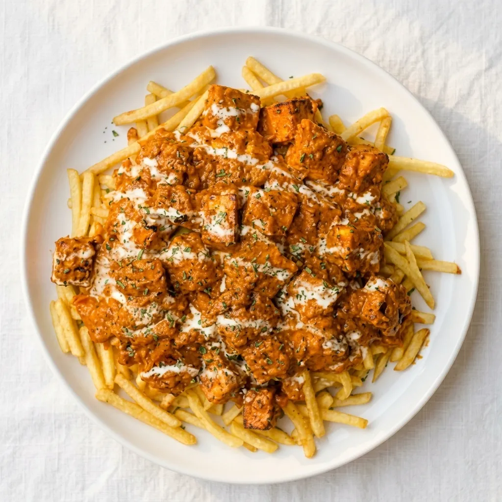 Paneer Tikka Fries — fan favourite side at Lava Pizza YYC Calgary